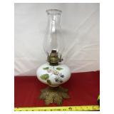 Number 2 Queen Anne Kerosene Lamp with Milk Glass
