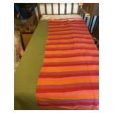 Green and Pink Blankets.