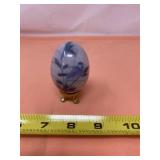 Enesco Blue Bird Egg with stand
