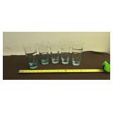 Libbey Glasses in the Aqua Ripple