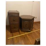 Art Deco Waterfall Two Drawer Night Stand and