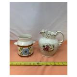 1979 FTD Hand-Painted Floral Ceramic Canister,