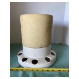 The UCO Pottery Stoneware Chicken Feeder with