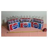 Vintage Pepsi-Cola 16 oz Glass Bottles with Cases