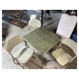 Card Table with Foldable Chairs, Table Does Fold