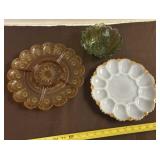 Decorative Candy Dishes and Deviled Egg Plate