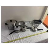 Pots and Pans, Strainers, and Bread Dish