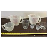 Glass and Plastic Measuring Cups