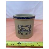 Vintage Stoneware Advertising Crock from Win