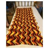 Chevron Zig Zag Pattern 1970ï¿½s Afghan Measures 30