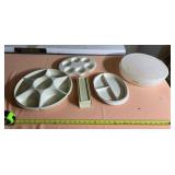 Tupperware Cake Container, Snack Plates