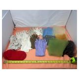 Gloves with Lace Scarfs and Head Wraps