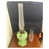 Aladin Oil Lamp with 2 Chimneys