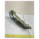 Sooner Glass Hand Swirl Art Leaf Sleigh