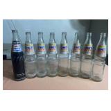 Old Diet Rite Bottles and a Full Pepsi Bottle
