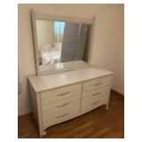 54x20x65 Wooden Dresser with Mirror