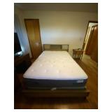 Mid Century Bed Full Size Headboard, Frame,