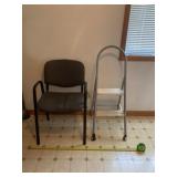 Aluminum Fold Up Step-Stool and Office Chair