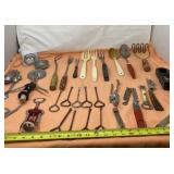 Can Openers, Masher, Spoons, Forks and Wine
