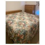 King Size Floral Comforter with Skirting