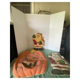 Santa Claus and Pumpkin Decor