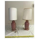2 Pink Lamps
