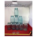Ball Blue Jars with Two Glass Canning Jar Inserts
