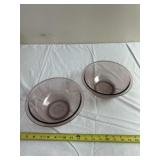 Purple Glass Pyrex Bowls