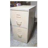 Two Drawer Metal File Cabinet