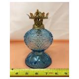 Hong Kong Diamond Quilted Pattern Blue Lamp with