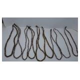 9 Indian Trade Bead Necklaces