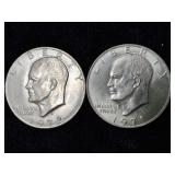 Two Ike Dollars 1971 1972