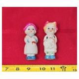 Japanese Bisque Porcelain Figurine Penny Dolls