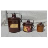 3 Stone Jars