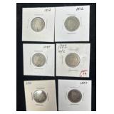 6 Mercury Silver Dimes