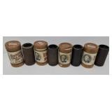 4 Edison Gold Molded Records Cylinder Rolls