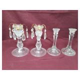 Two Sets of Candle Holders