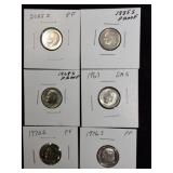 6 Proof Dimes