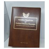 Golden Replicas of U.S. Stamps Album 22kt Gold