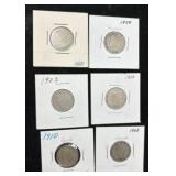 6 Liberty Head ï¿½Vï¿½ Nickels