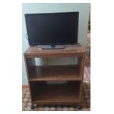 24 in TV With Cart