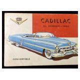 1954 Topps 1953 Cadillac Eldorado Convertible Card