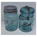 Two Pint Ball Fruit Jars Perfect Mason and Ball