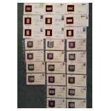 First Day Issue Stamps Some are 22 Karat