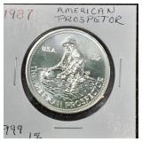 1987 American Prospector .999 1 Once Silver