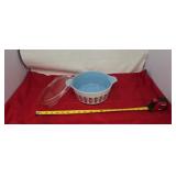 Pyrex Promotional Gold Leaf Delphite Blue
