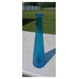 Italian Empoli Glass Mid-Century Aztec Aqua