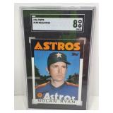 1986 Topps Nolan Ryan of Houston Astros Graded