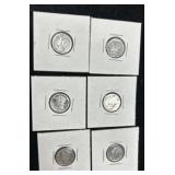 6 Mercury Silver Dimes