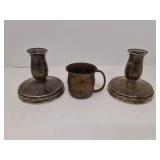Towle Sterling Silver Weighted Candle Holders and